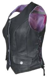 Missing link womens g2 d.o.c. reversible leather safety vest