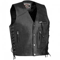 River road colorado classic leather vest