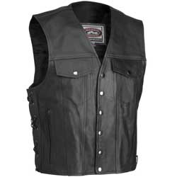 River road frontier classic leather vest