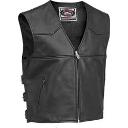 River road plains leather vest