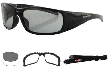 Bobster gunner photochromic convertible goggles sunglasses