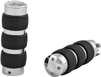 Harddrive parts chrome billet no-vibe grips