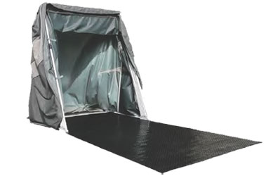 Speedway motorsport shelter