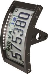 Figure machine license plate frames