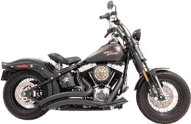 Freedom performance exhaust sharp curve radius systems for softail fls/fxs