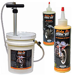 Ride-on tire protection system tps tire balancer and sealant