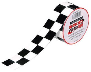 Isc black and white checkerboard tape