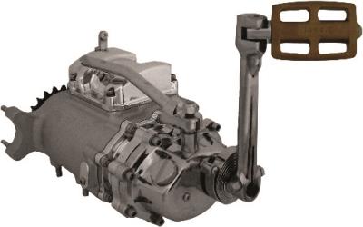 Baker drivetrain 6-into-4 transmission