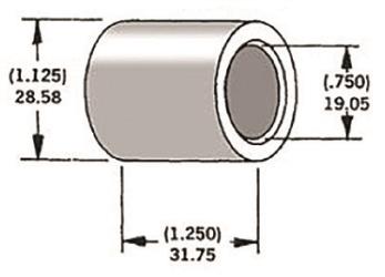 Harddrive 3/4 inch axle spacers