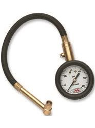 Accu-gage dial tire gauge with hose