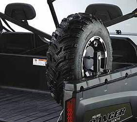 Polaris ranger spare tire attachment