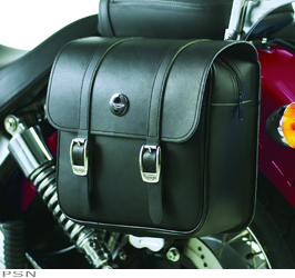Leather saddlebags - rectangular