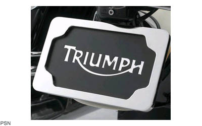 License plate frame - chrome