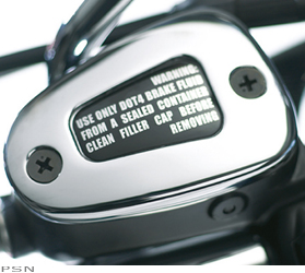 Brake master cylinder cap - chrome