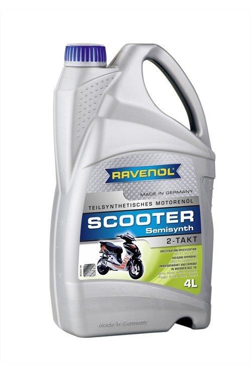 Моторное масло для скутеров Ravenol Scooter 2-Takt Teilsynt (4л)