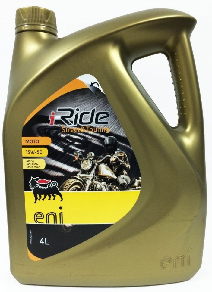 Eni i-Ride moto 15w50 масло моторное полусинтетическое (4л)