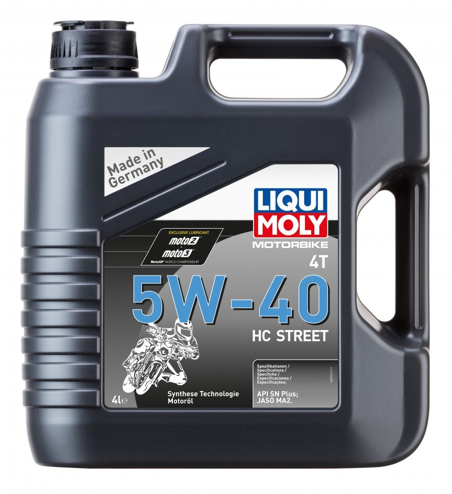Моторное масло Liqui Moly Motorbike 4T 5W-40 HC Street  (HC-синтетическое) 4л