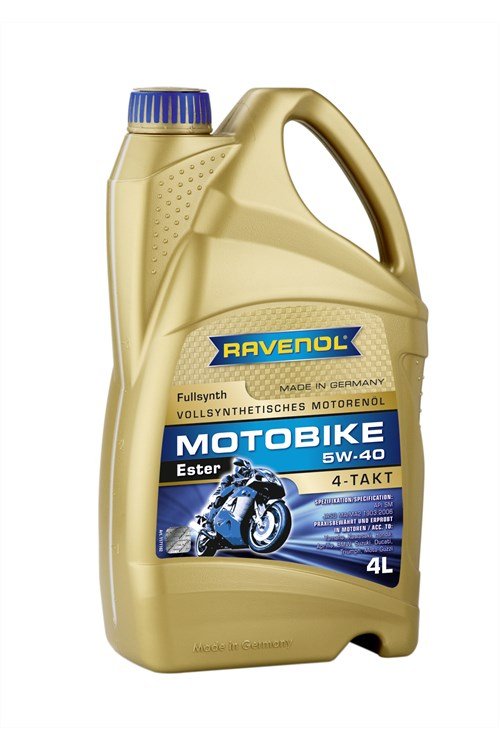 Моторное масло Ravenol Motobike 4-T Ester SAE 5W-40 (4л)