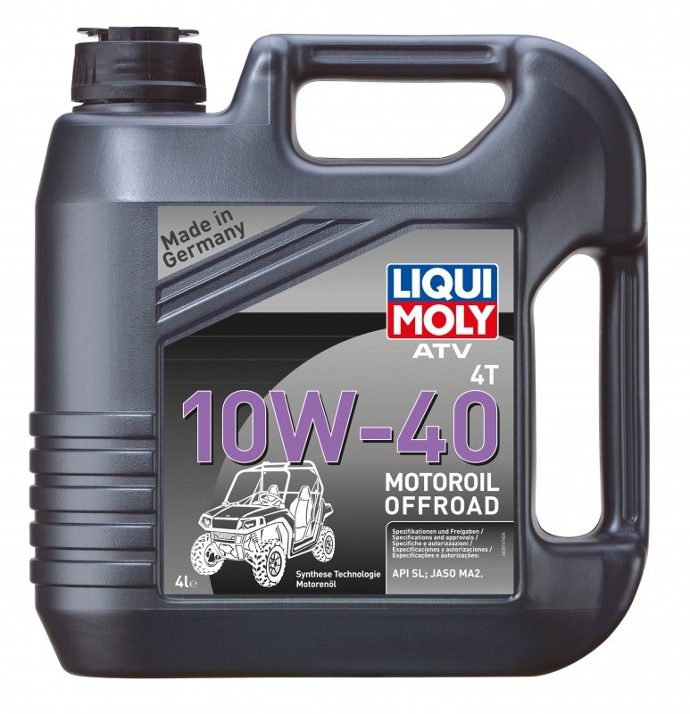 Моторное масло Liqui Moly ATV 4T Motoroil  10W-40 (НС-синтетическое) для квадроциклов 4л