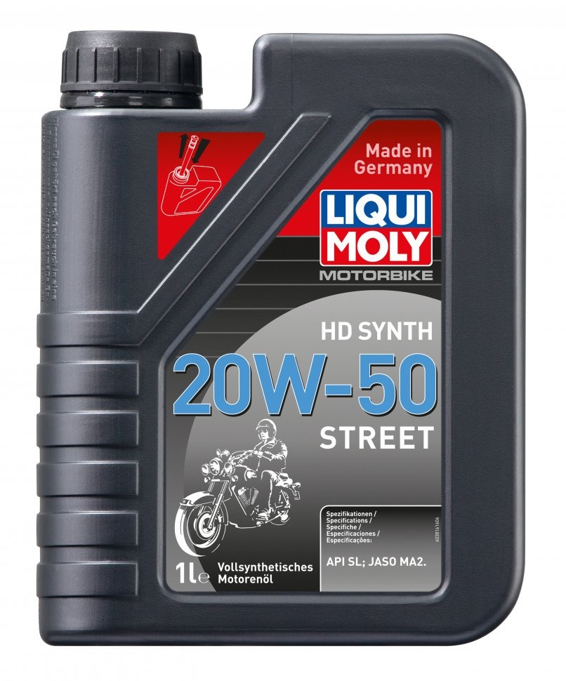 Моторное масло Liqui Moly Motorbike 4T HD Synth Street 20W-50 (Синтетическое) 1л