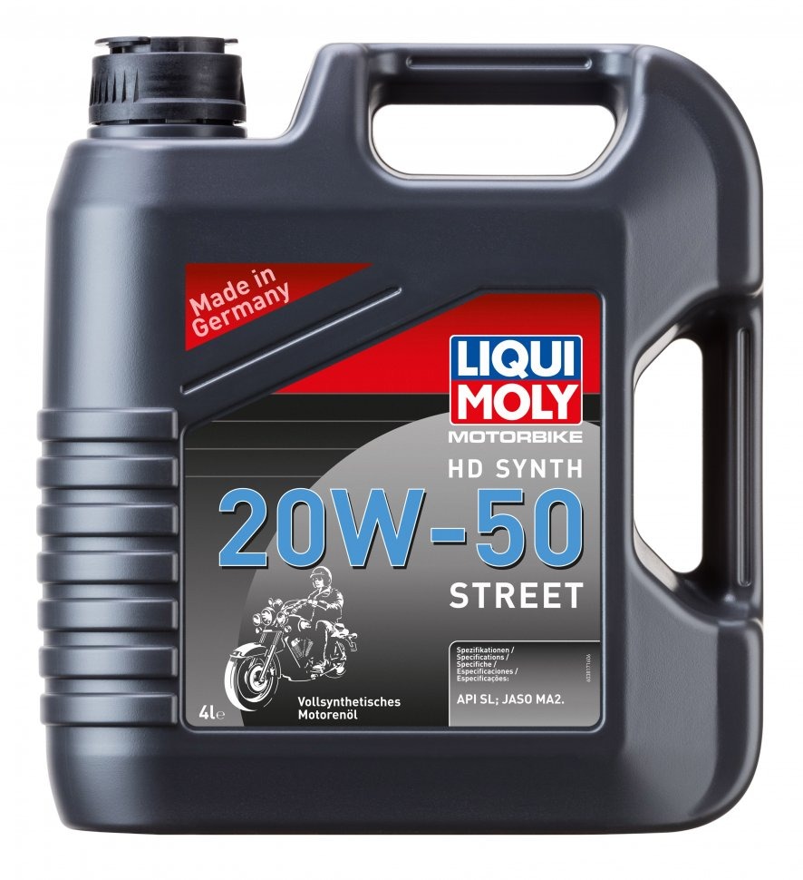 Моторное масло Liqui Moly Motorbike 4T HD Synth Street 20W-50 (Синтетическое) 4л