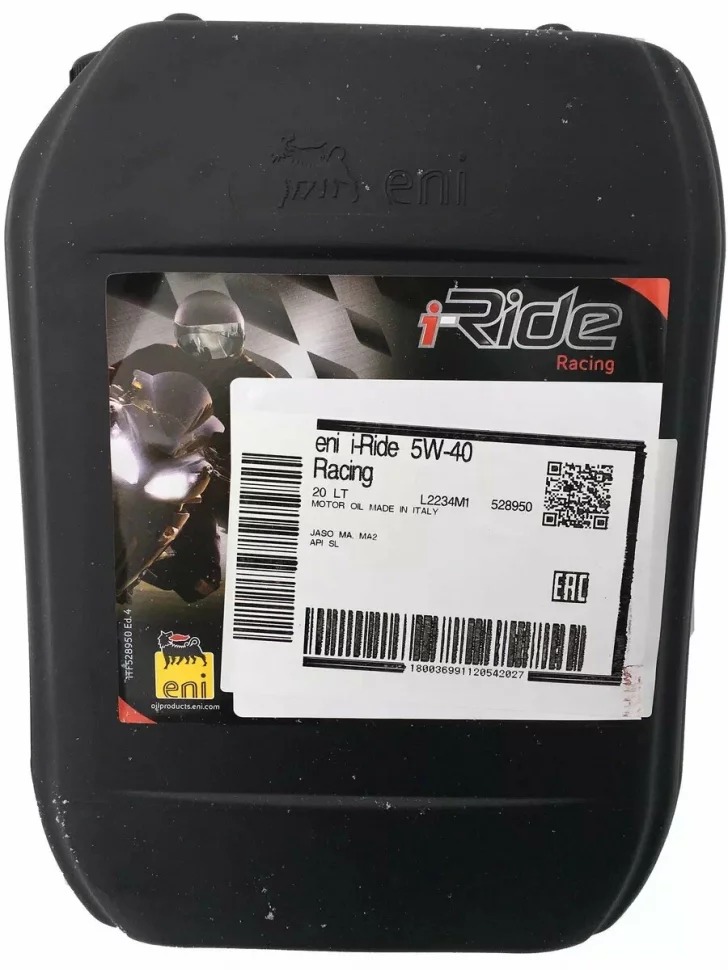 ENI I-RIDE RACING 5W40 масло моторное синтетическое - 20 л