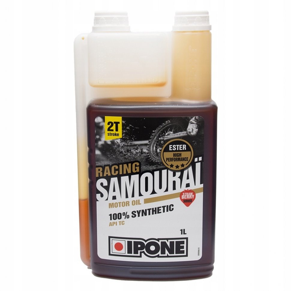 Ipone SAMOURAI RACING 2T масло моторное синтетика с запахом клубники 1л