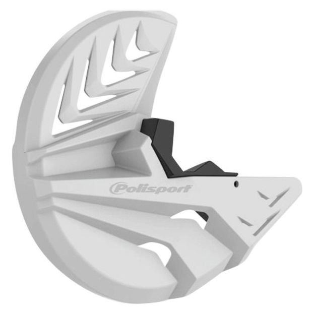 Защита тормозного диска и нижней части вилки Polisport для KTM SX,SXF, XCF 03-14, EXC/EXC-F 03-15 белая