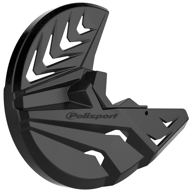 Защита тормозного диска и нижней части вилки Polisport для KTM SX, SXF, TC, FC 15-21, HQV EXC, EXC-F, TE, FE 16-21 черная