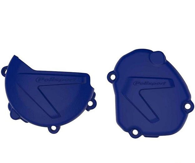 Polisport Комплект защита крышки сцепления + зажигания Yamaha YZ125 08-21 синяя