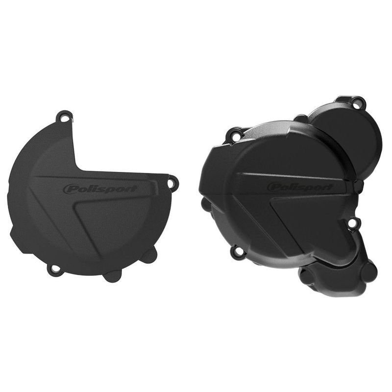 Комплект защиты крышек сцепления и генератора Polisport KTM EXC 250/300 17-23 черный