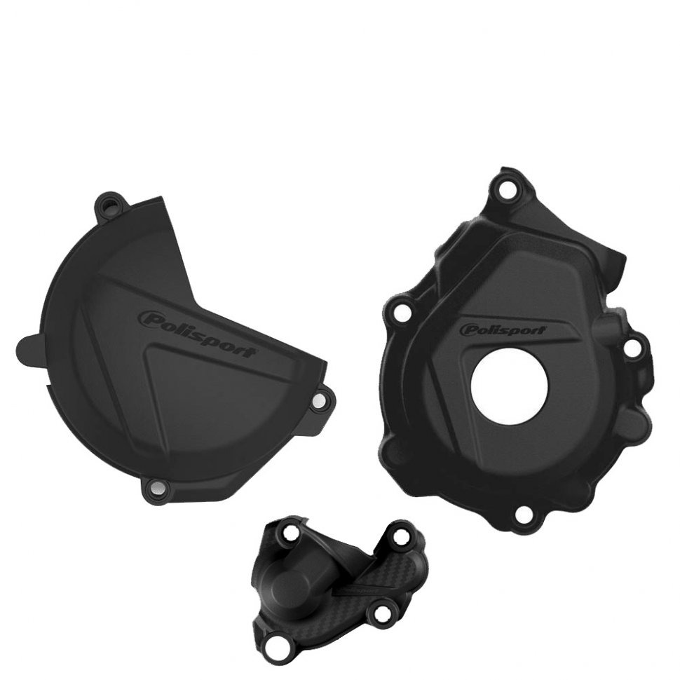 Комплект защиты крышек сцепления и генератора Polisport KTM SX-F 250/300 16-22 черный