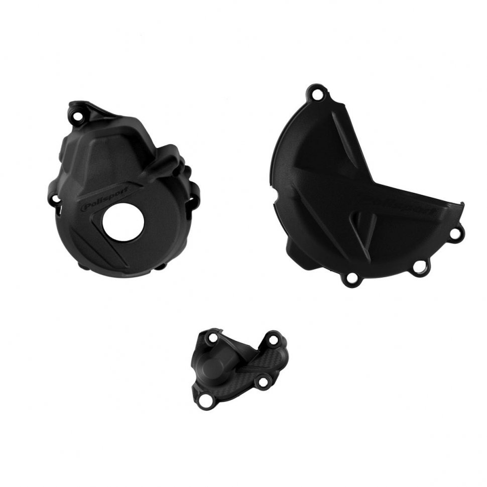Комплект защиты крышек сцепления и генератора Polisport GasGas 250/300 21-23 черный