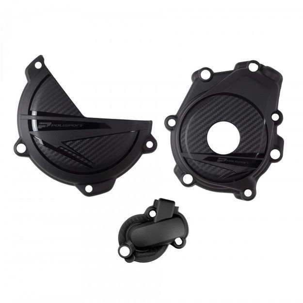 Polisport Комплект защита крышки сцепления + зажигания + помпы KTM XCF/SXF/FC, HUSQ FC250/350 23-24
