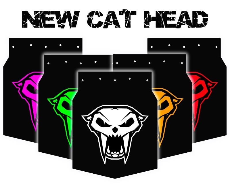 Flap Брызговик для снегохода F-029 (New Cat Head оранж.)
