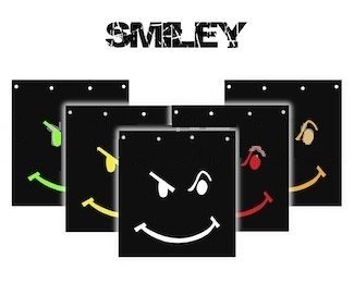 Flap Брызговик для снегохода F-058 (Smiley красн.)