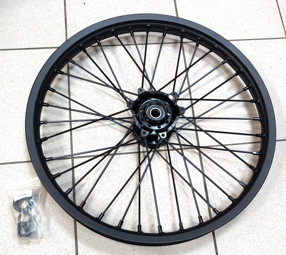 Передний колёсный диск для Honda CR125 / 250, CRF250 / 450 02-25 (1.6*21 черный)