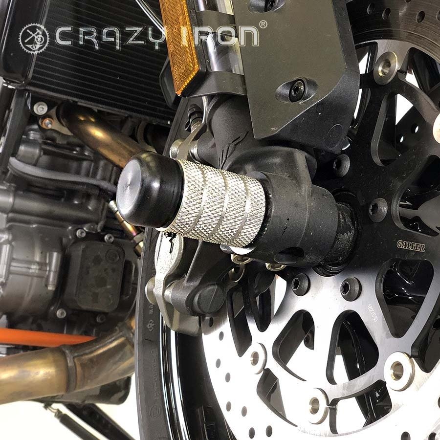 Crazy Iron Пеги в ось переднего колеса KTM Duke 790, Duke 890, CFMoto 800NK