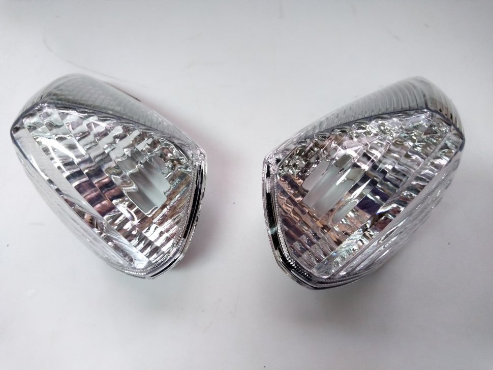 Поворотники светодиодные для Honda VFR800 98-01, прозрачные