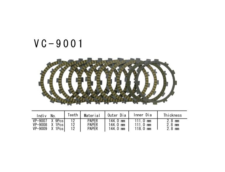 Vesrah Диск сцепления VC 9001