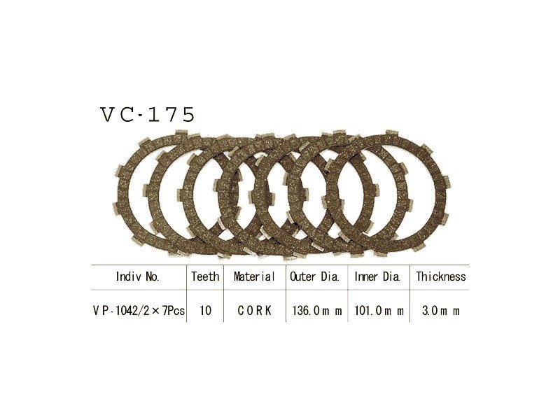 Фрикционные диски сцепелния Vesrah VC 175
