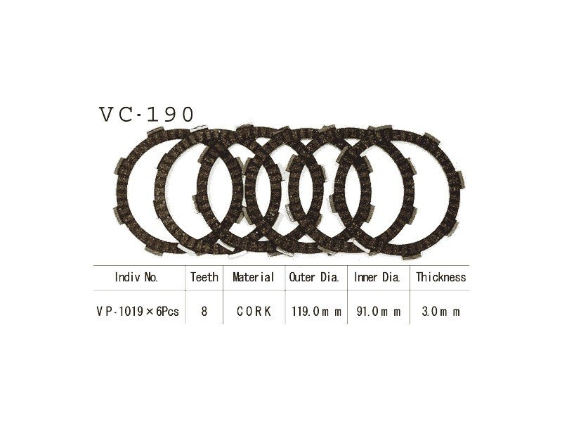 Фрикционные диски сцепелния Vesrah VC 190