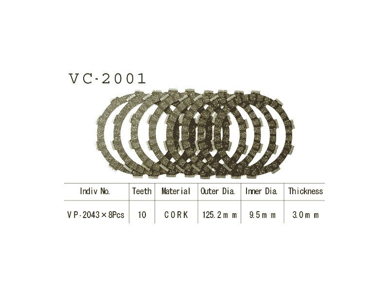 Фрикционные диски сцепелния Vesrah VC 2001
