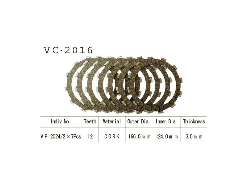 Фрикционные диски сцепелния Vesrah VC 2016