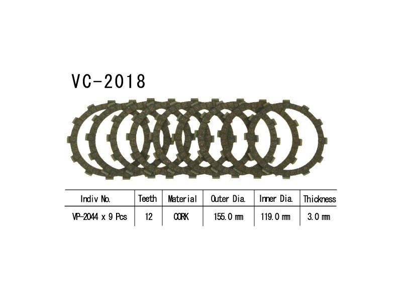 Фрикционные диски сцепелния Vesrah VC 2018