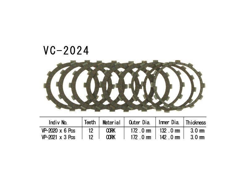 Фрикционные диски сцепелния Vesrah VC 2024