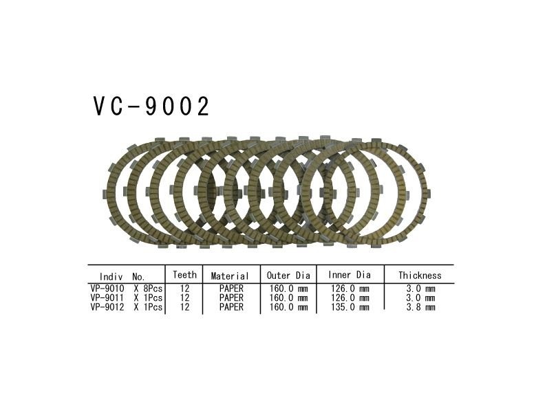 Vesrah Диск сцепления VC 9002
