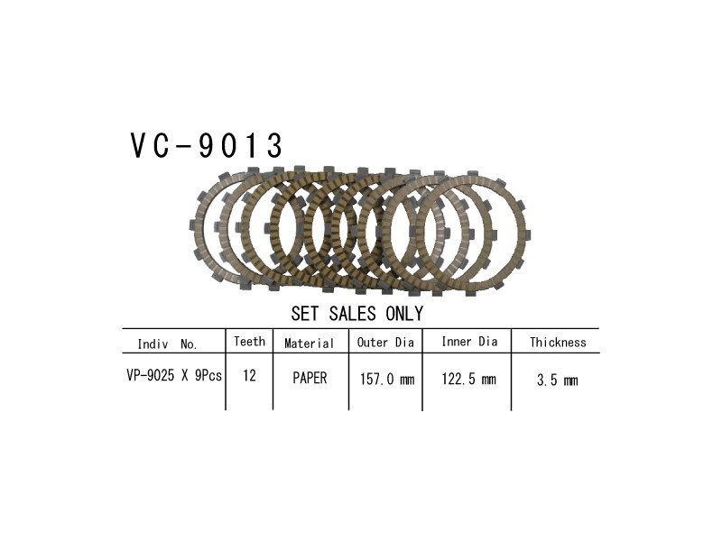 Фрикционные диски сцепелния Vesrah VC 9013 BMW F800GS 11-13