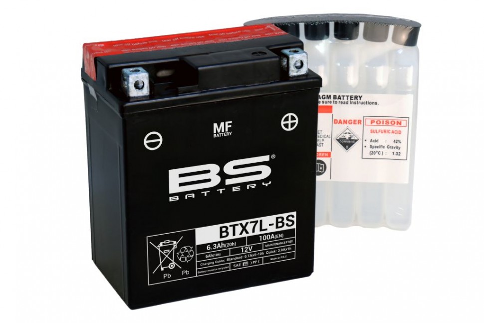 BS-Battery BTX7L-BS Аккумулятор (YTX7L-BS)