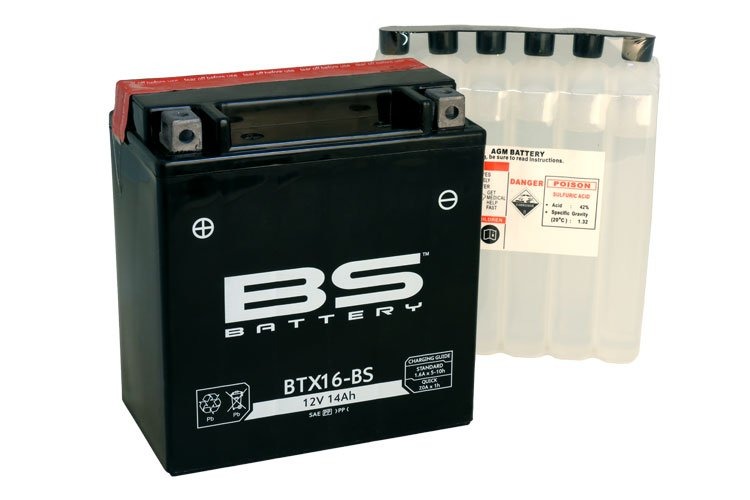 BS-Battery BTX16-BS-1 Аккумулятор (YTX16-BS-1)
